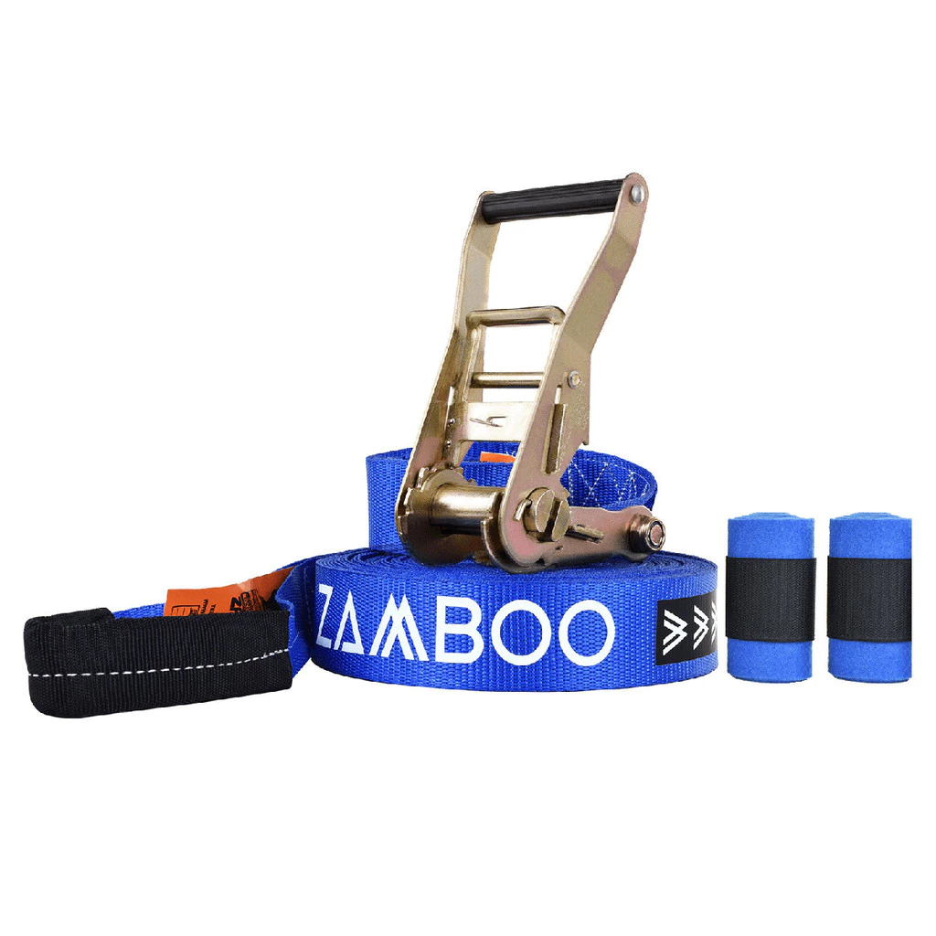 Kit Zamboo Baseline azul de 10 metros com protetores Kit Zamboo Baseline azul de 10 metros com protetores