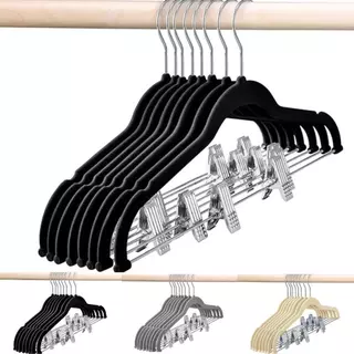 Kit Cabides de Veludo Ultra Finos para Closet