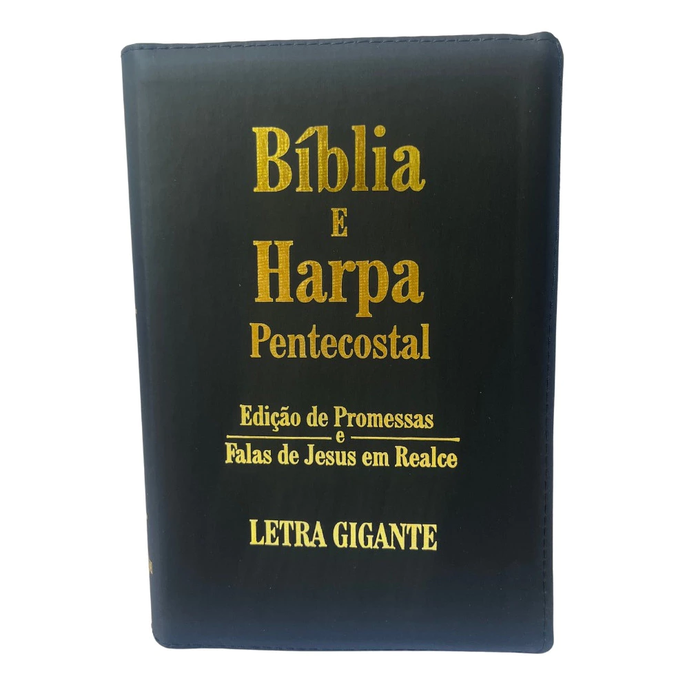 Bíblia Sagrada letra gigante com zíper