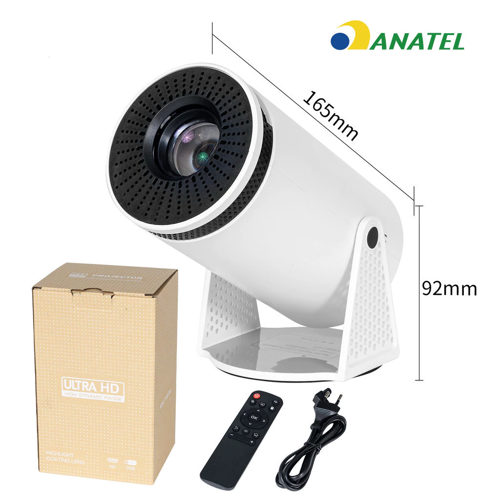 Projetor 4K HD 150 Polegadas Celular, Tv B0x, Xbox, PS, Pc, Wifi e Bluetooth HY300 Magcubic