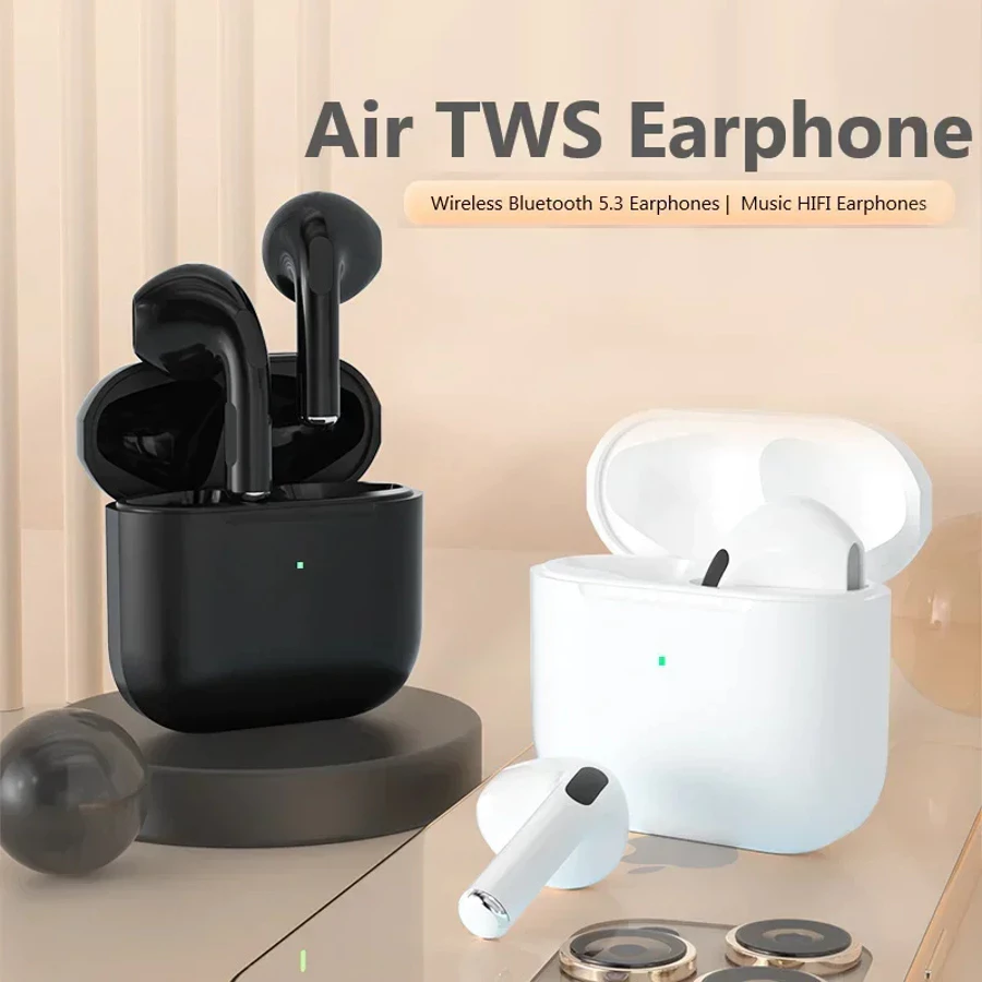 Fones de ouvido Bluetooth TWS Pro 4: sem fio, bateria de longa duração, leves, com estojo de carregamento